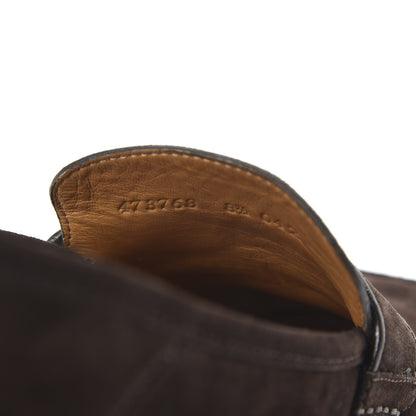 Gucci Suede Mens Driver Queen Loafers 8.5 Cocoa 8 of 9