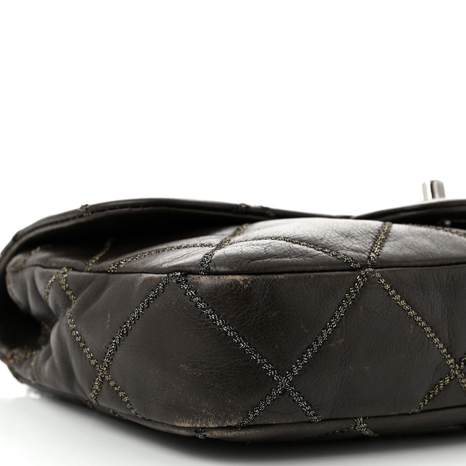 Chanel Calfskin Stitch Small Flap Dark Brown 9 of 12