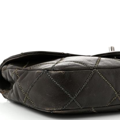 Chanel Calfskin Stitch Small Flap Dark Brown 9 of 12