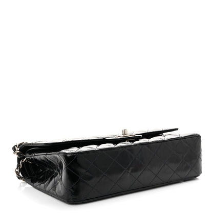 Chanel Glazed Calfskin Quilted Medium Double Flap Black 4 of 10