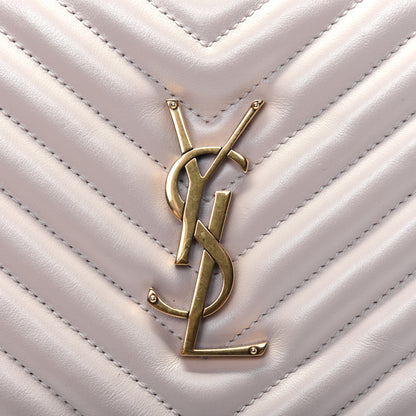 Saint Laurent Calfskin Matelasse Monogram Lou Camera Bag Washed Light Pink 14 of 20