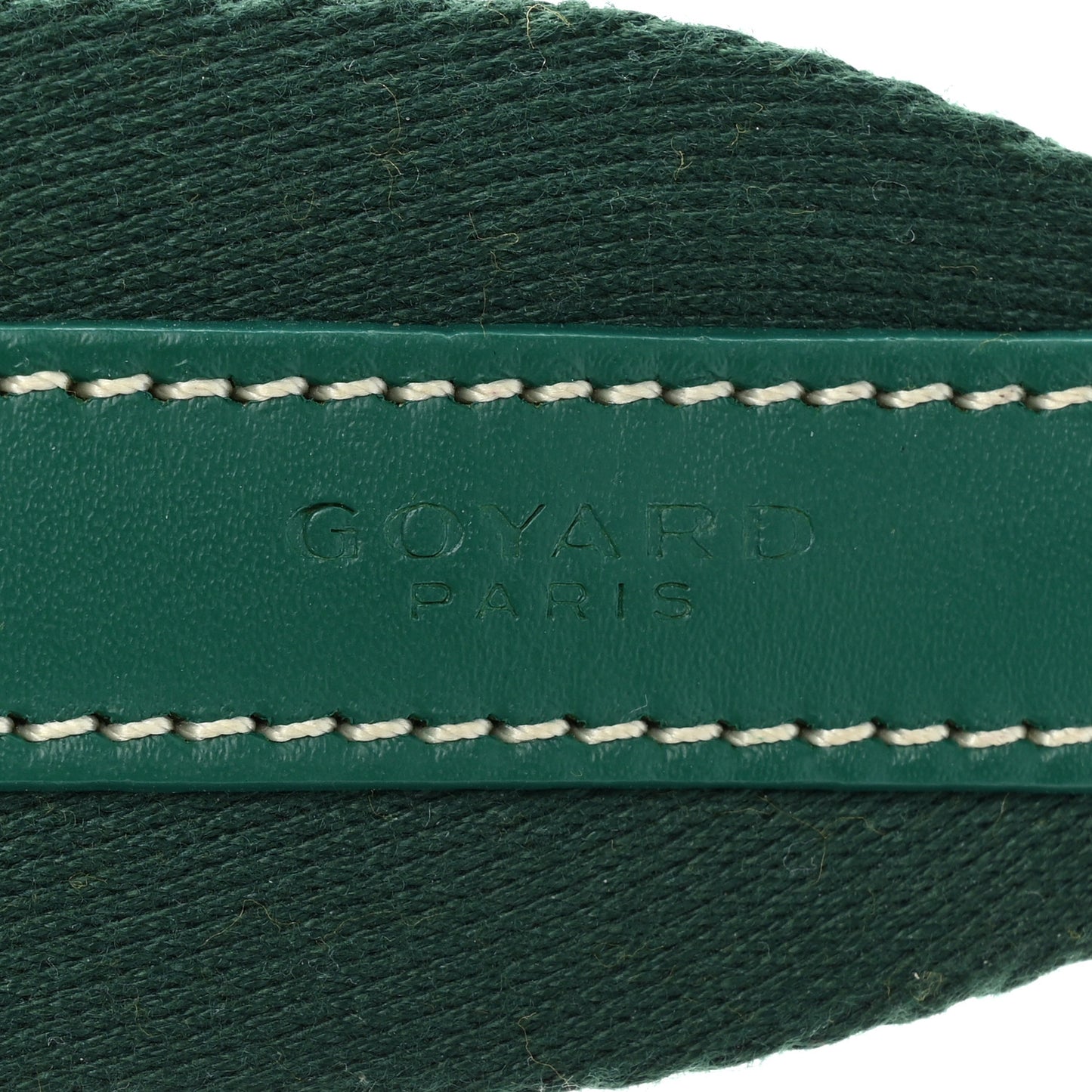 Canvas Calfskin Adjustable Shoulder Strap Green