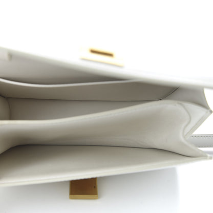 Celine Box Calfskin Teen Classic Box Flap Bag White 5 of 11
