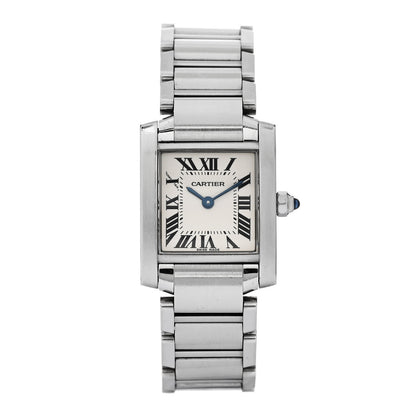 Cartier Stainless Steel 20mm Tank Francaise Quartz Watch 1 of 4