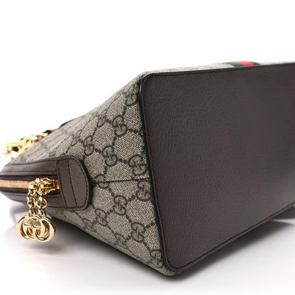 Gucci GG Supreme Monogram Web Medium Ophidia Top Handle Dome Bag Brown 8 of 9