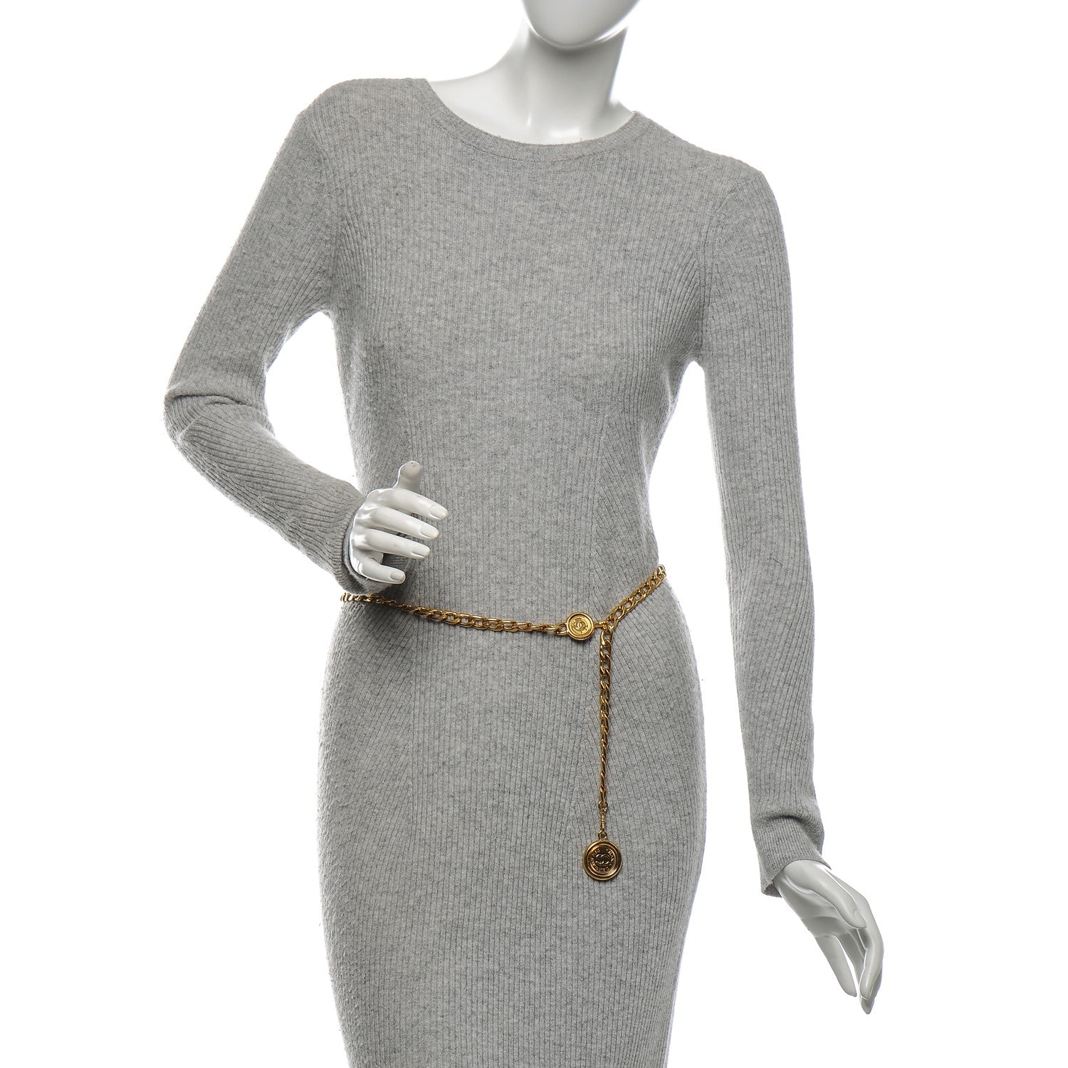 Chanel Chain CC Medallion Belt Gold 2 of 5