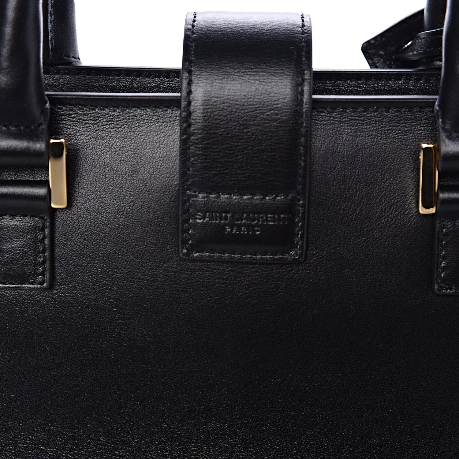 Saint Laurent Smooth Calfskin Small Monogram Cabas Black 11 of 11