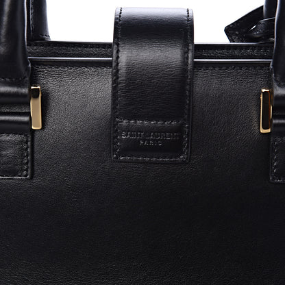 Saint Laurent Smooth Calfskin Small Monogram Cabas Black 11 of 11