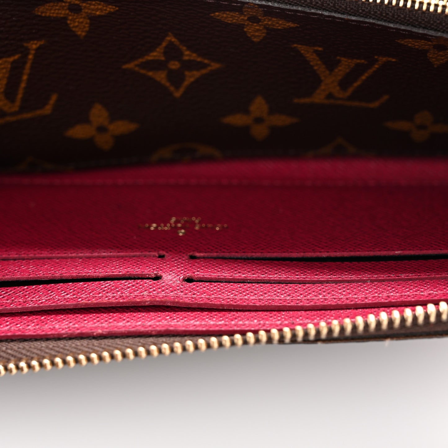 Monogram Clemence Wallet Fuchsia
