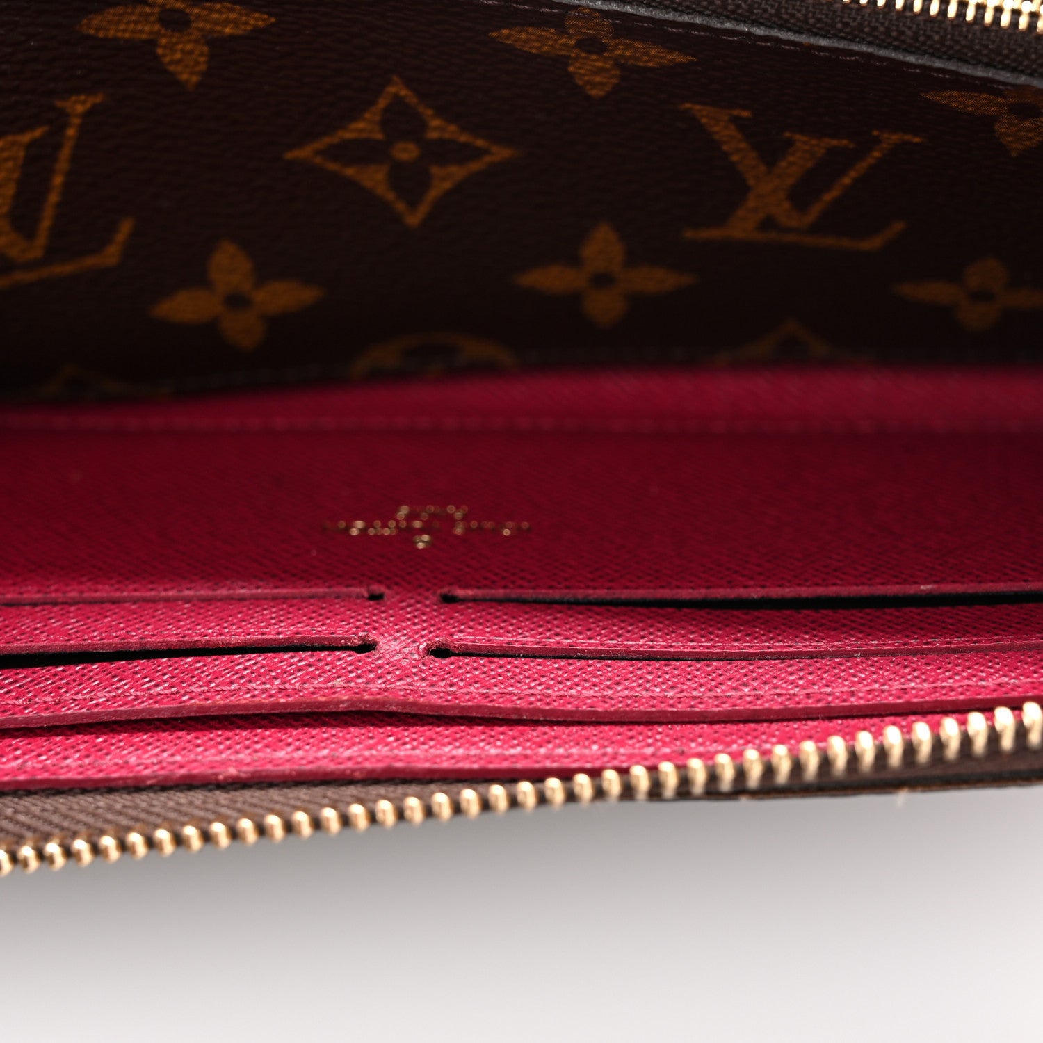 Louis Vuitton Monogram Clemence Wallet Fuchsia 7 of 8