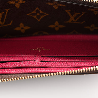 Louis Vuitton Monogram Clemence Wallet Fuchsia 7 of 8