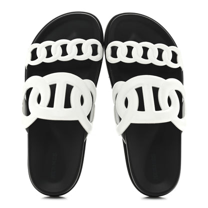 Hermes Nappa Womens Extra Sandals 39 White 2 of 10