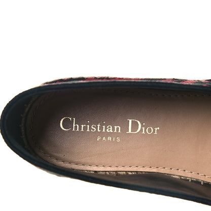 Christian Dior Cotton Embroidered Leopard Print Granville Espadrille 40 Red 7 of 9