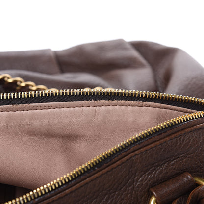 Prada Cervo Deerskin Chain Bag Bruciato 12 of 14