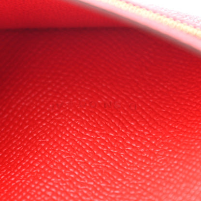 Hermes Epsom Bearn Gusset Wallet Rouge De Coeur 7 of 8