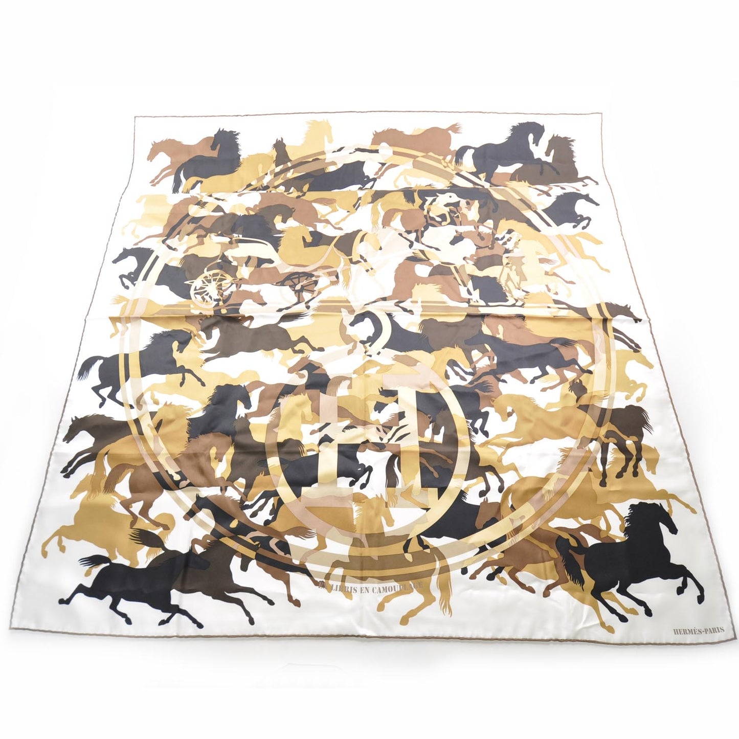 Silk Ex Libris En Camouflage Scarf 90