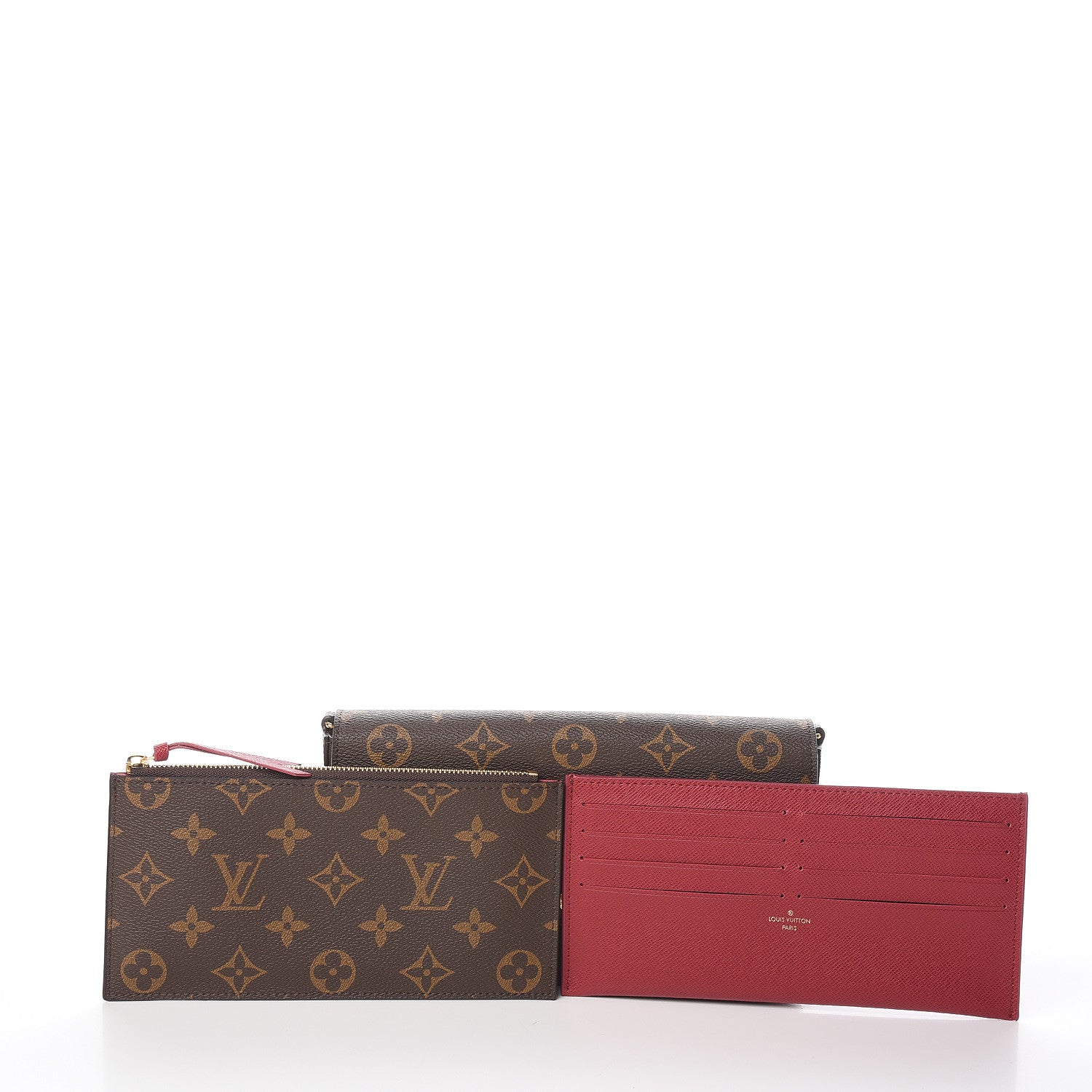 Louis Vuitton Monogram Pochette Felicie Chain Wallet Fuchsia 12 of 13