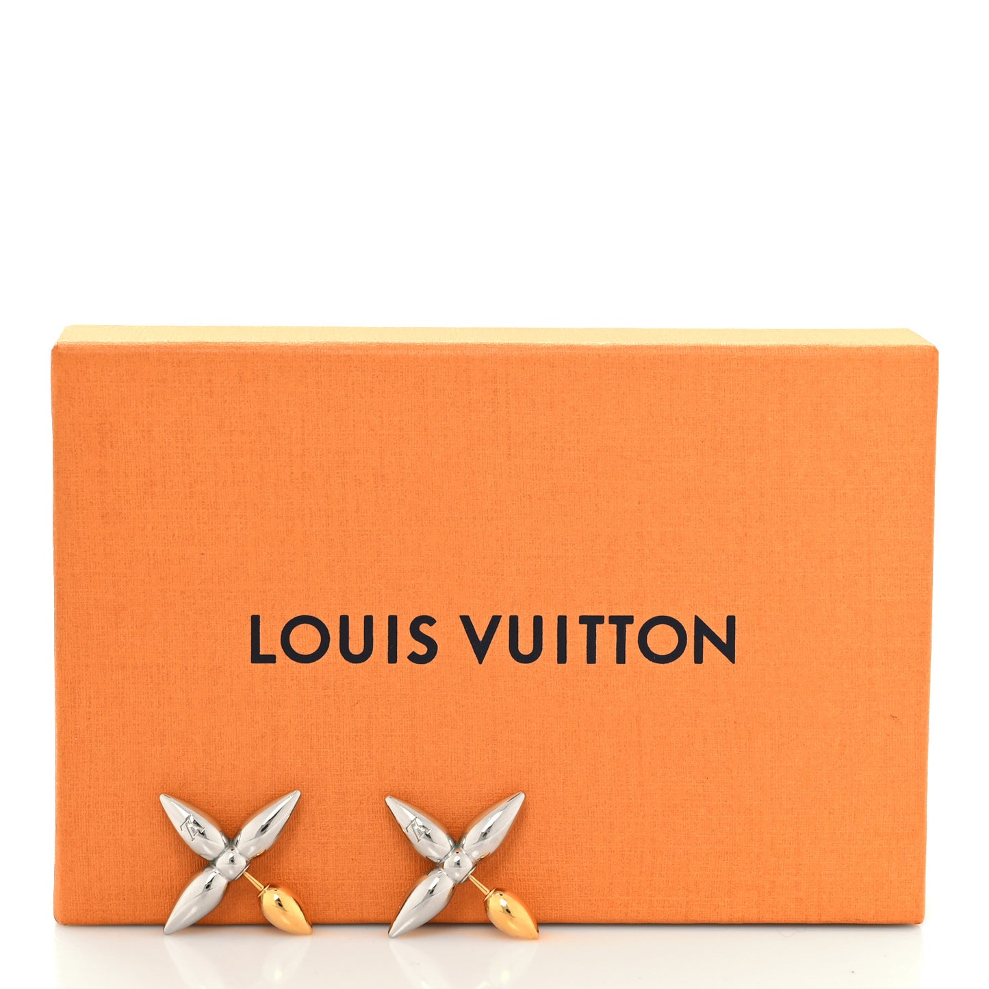 Metal Louisette Earrings Silver Gold