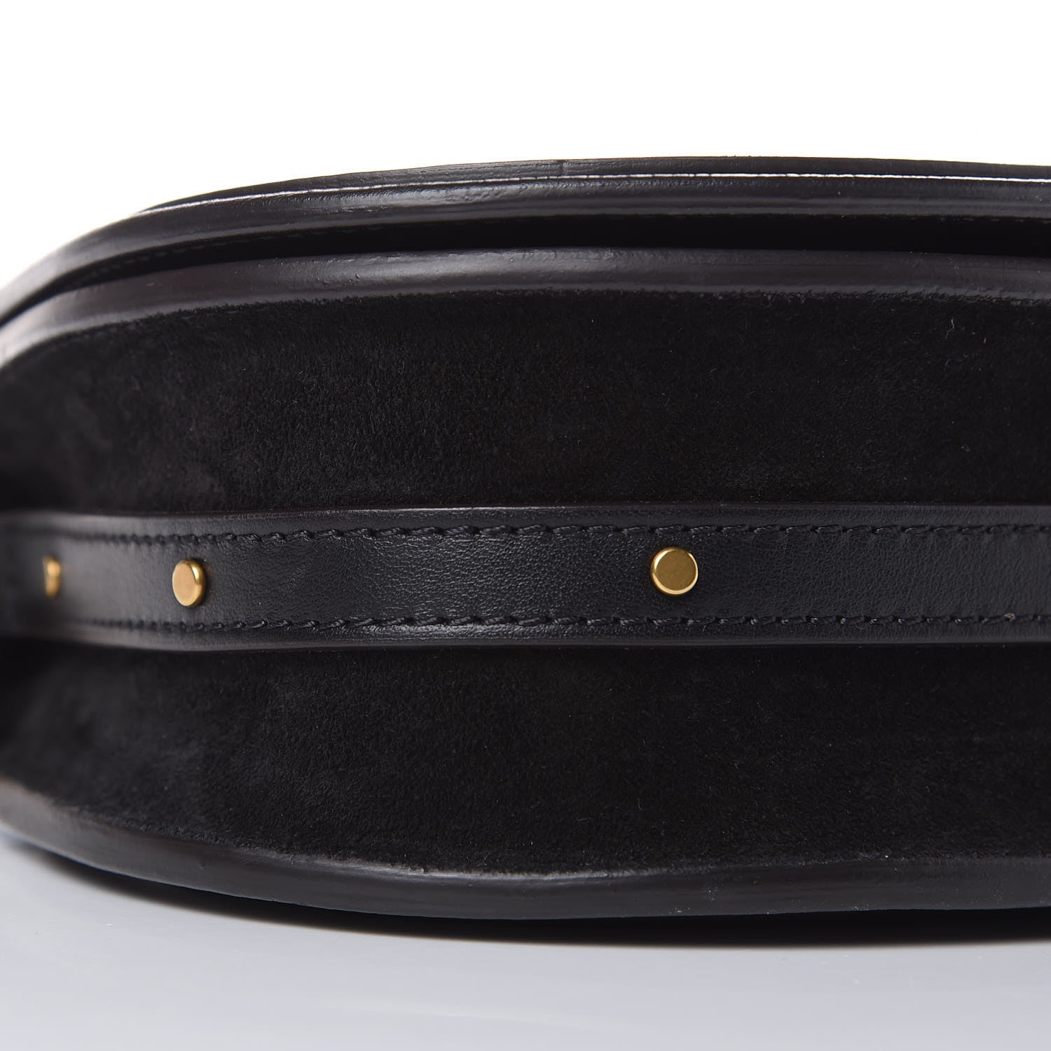Chloe Calfskin Suede Small Nile Bracelet Bag Black 11 of 12