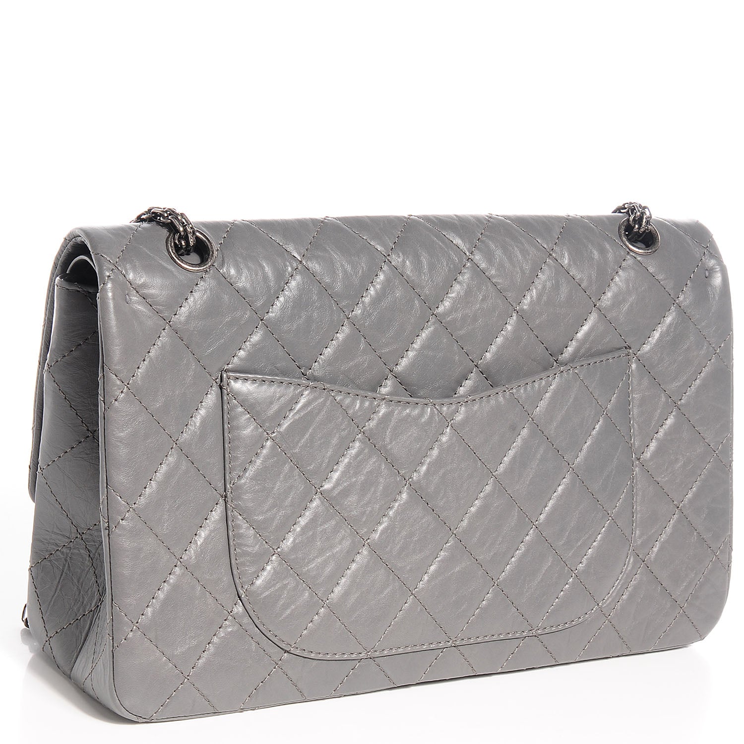 Chanel Aged Calfskin 2.55 Reissue 227 Flap Grey 3 of 9