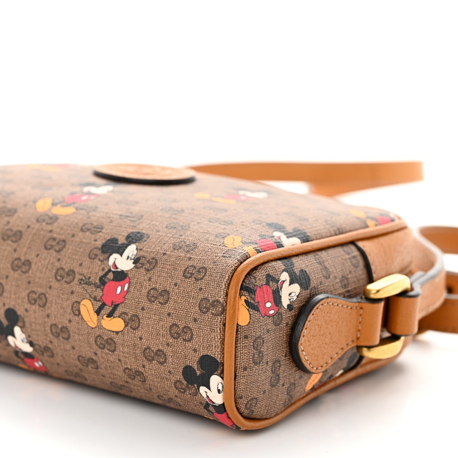 Gucci X DISNEY Mini Vintage GG Supreme Monogram Mickey Mouse Shoulder Bag Beige Vintage Sun Oil 10 of 11