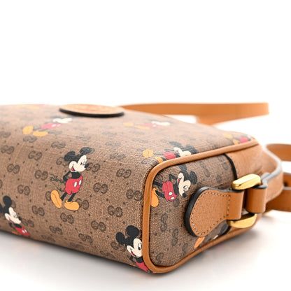 Gucci X DISNEY Mini Vintage GG Supreme Monogram Mickey Mouse Shoulder Bag Beige Vintage Sun Oil 10 of 11