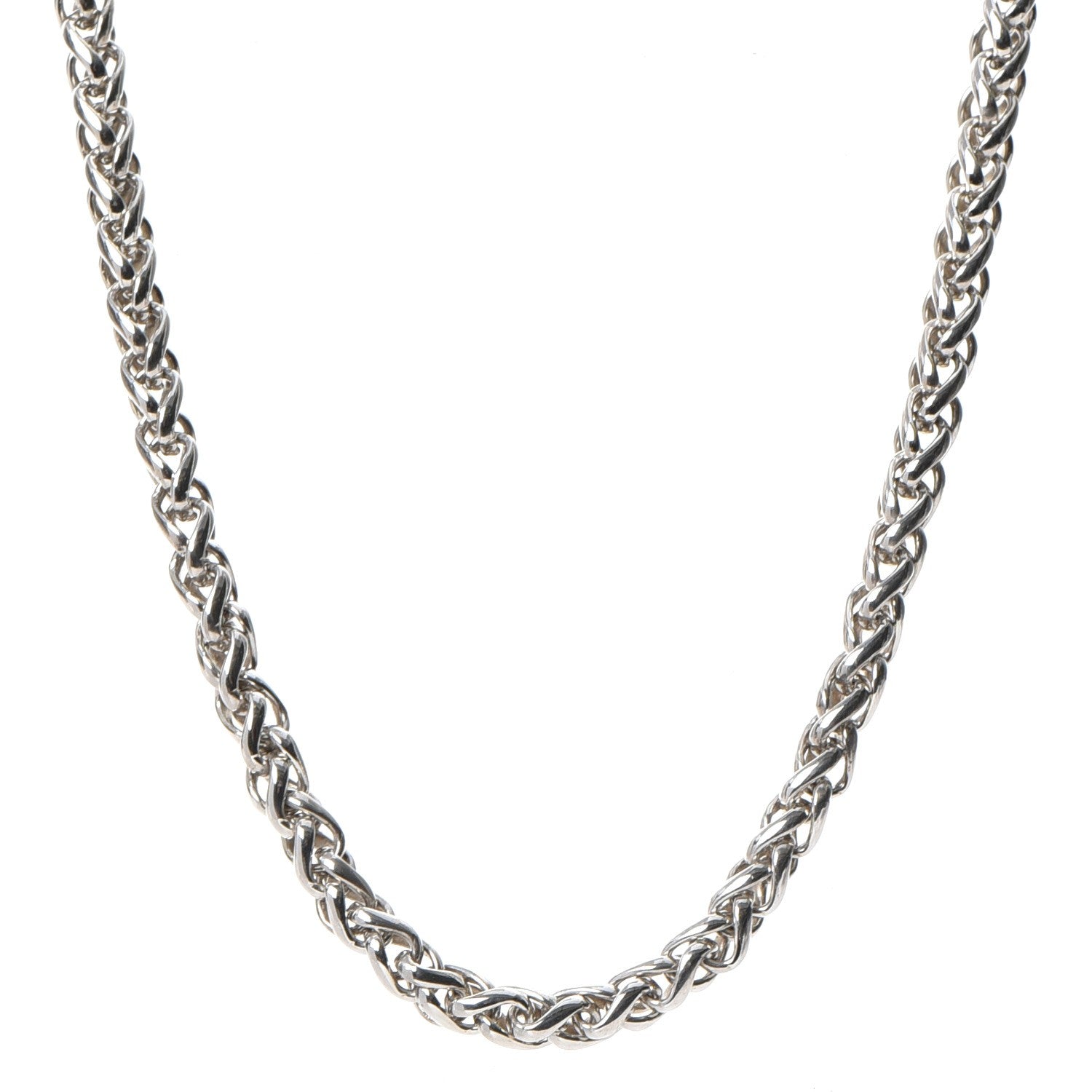 David Yurman Sterling Silver 14K Yellow Gold 6mm Wheat Chain Necklace 1 of 5
