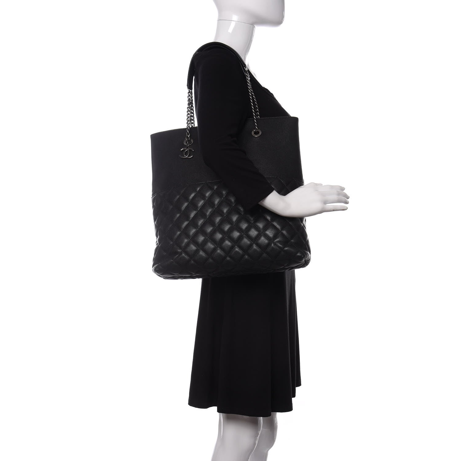 Chanel Caviar Quilted Urban Delight Tote Black 2 of 12