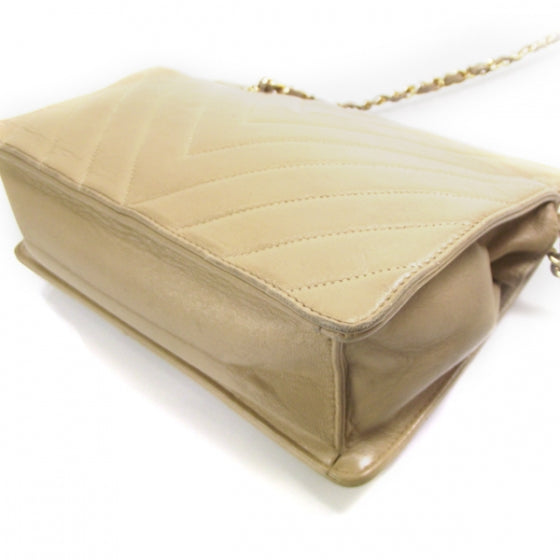 Lambskin Chevron Shoulder Bag