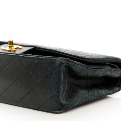 Chanel Lambskin Quilted Medium Double Flap Black 12 of 15