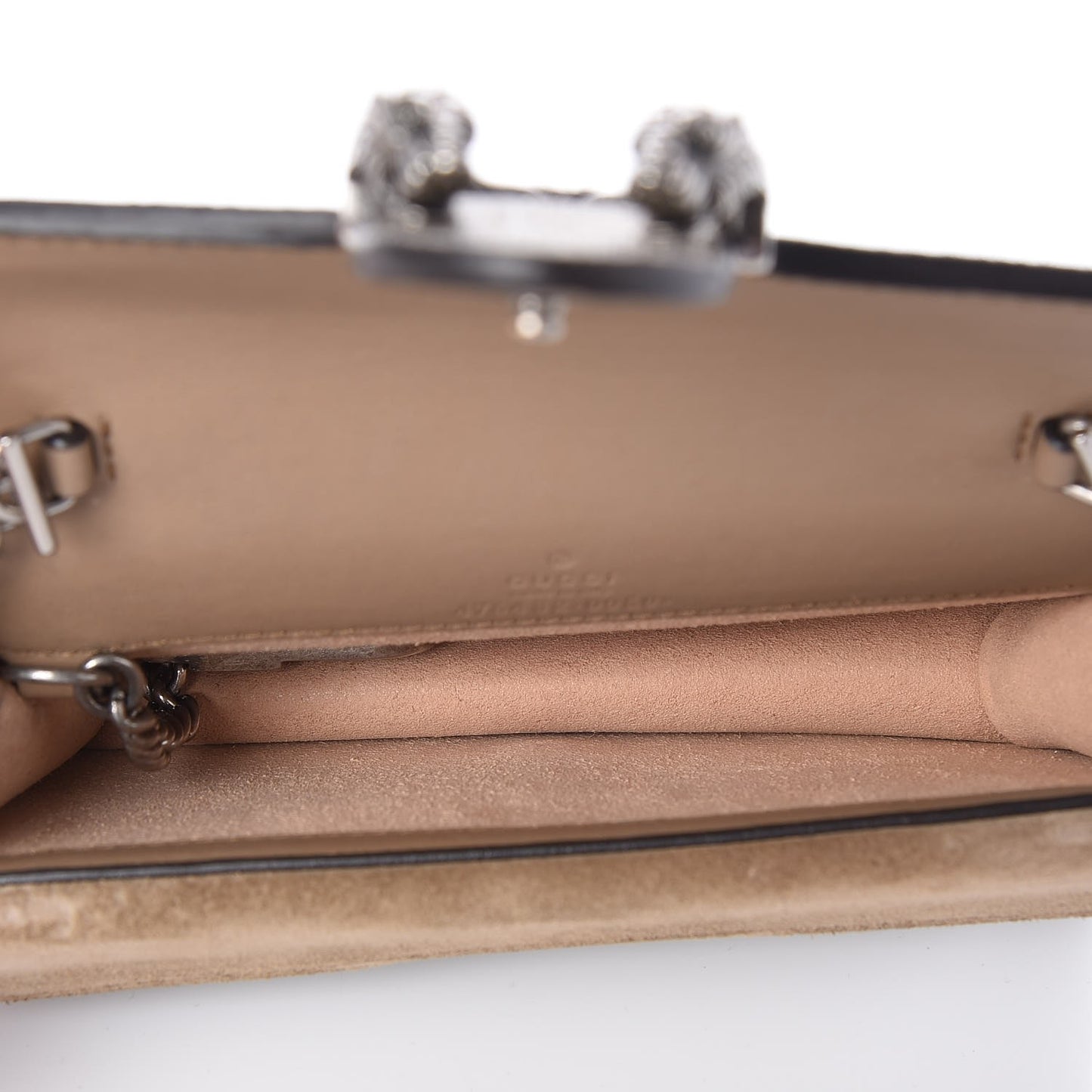 GG Supreme Monogram Super Mini Dionysus Shoulder Bag Taupe