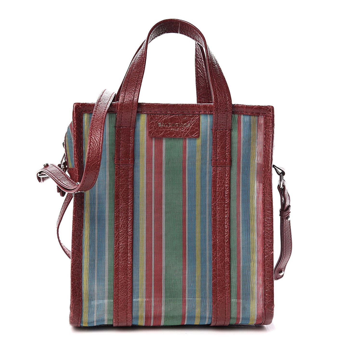 Mesh Agneau Arena XS Bazar Shopper Tote Green Multicolor