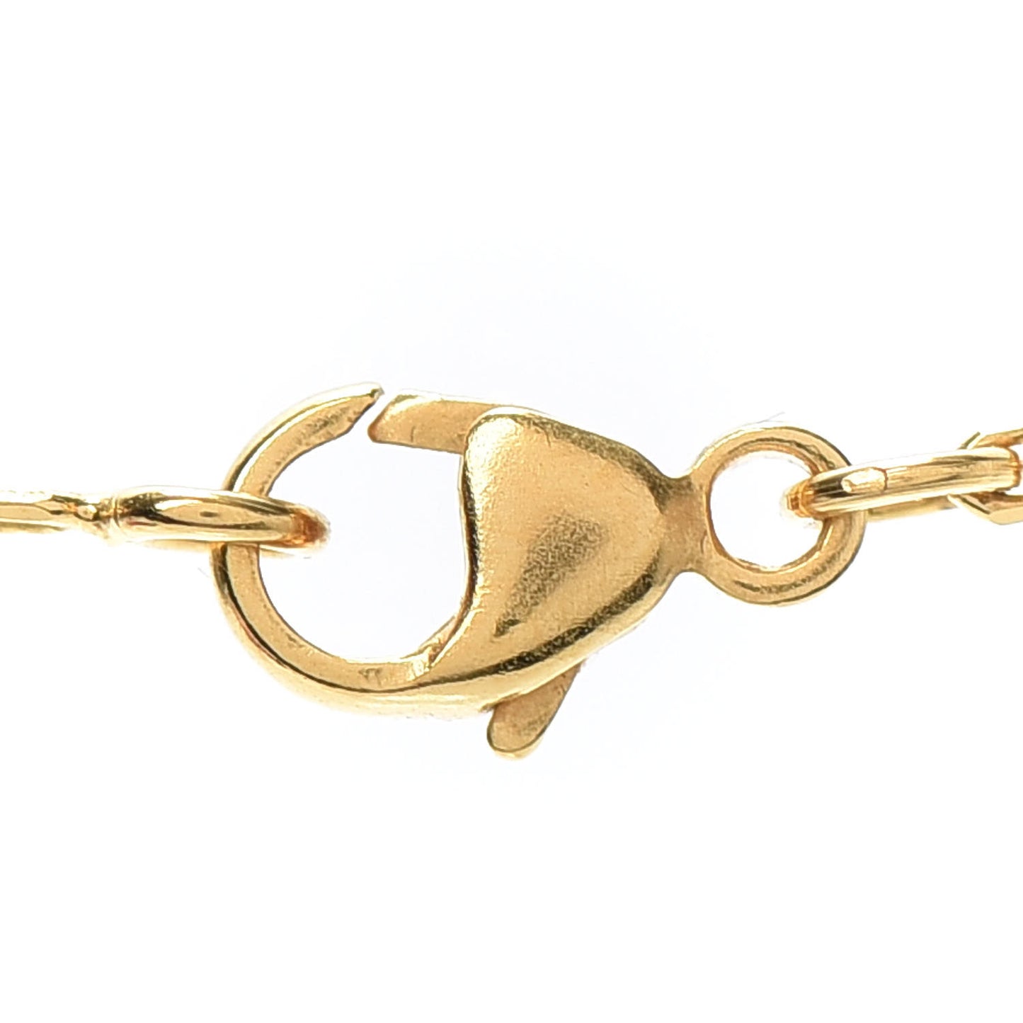 Lacquered Gold Mini Pop H Pendant Necklace Bleu Transat