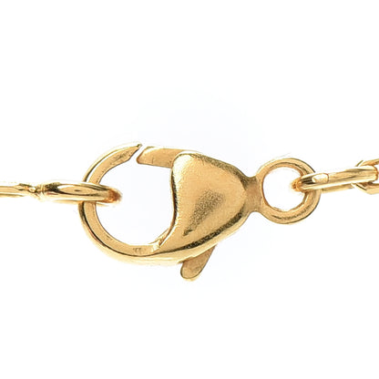 Hermes Lacquered Gold Mini Pop H Pendant Necklace Bleu Transat 4 of 4