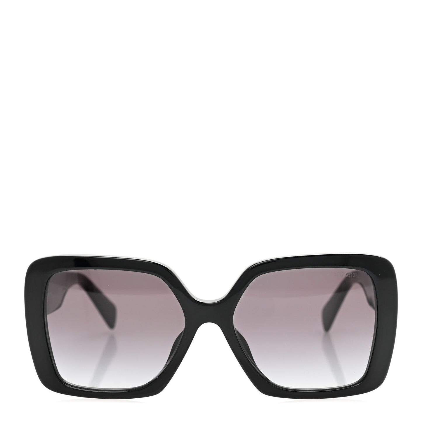 Acetate Rectangle Sunglasses SMU 10Y Black