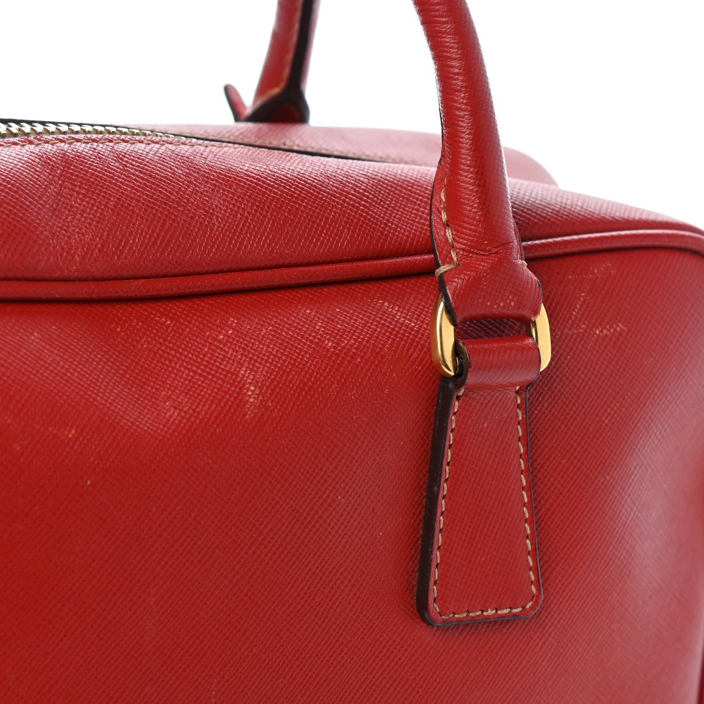 Saffiano Lux Bowler Fuoco