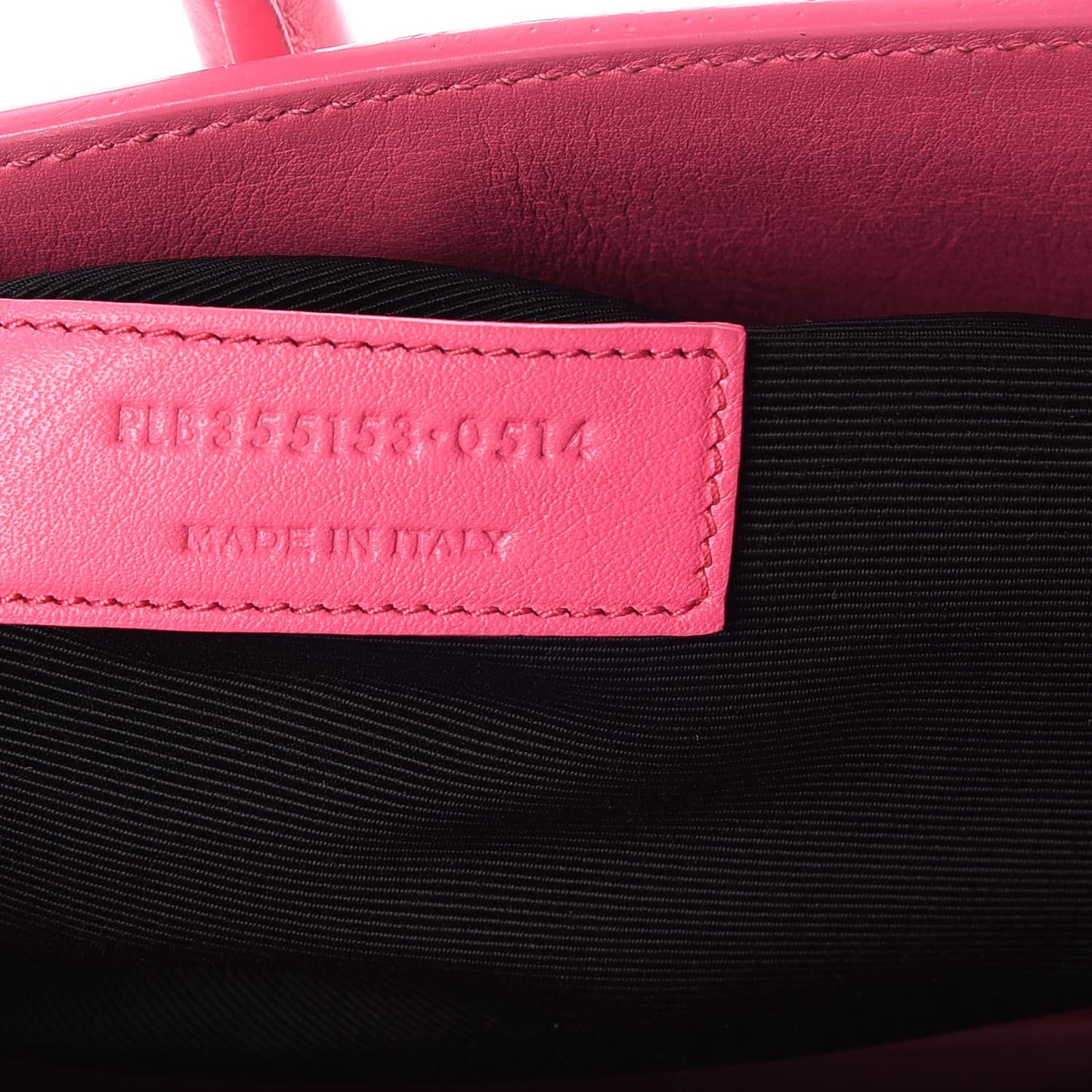 Calfskin Small Sac De Jour Lipstick Fuchsia