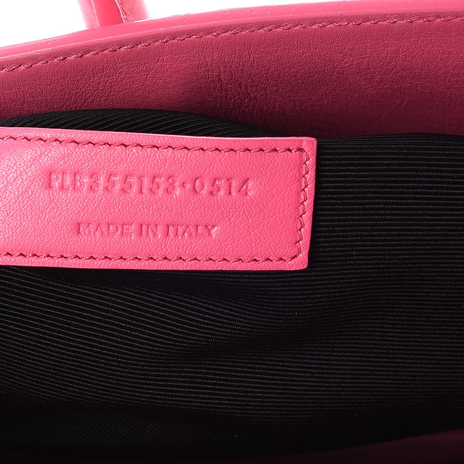 Saint Laurent Calfskin Small Sac De Jour Lipstick Fuchsia 7 of 8