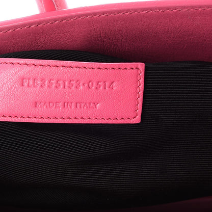 Saint Laurent Calfskin Small Sac De Jour Lipstick Fuchsia 7 of 8