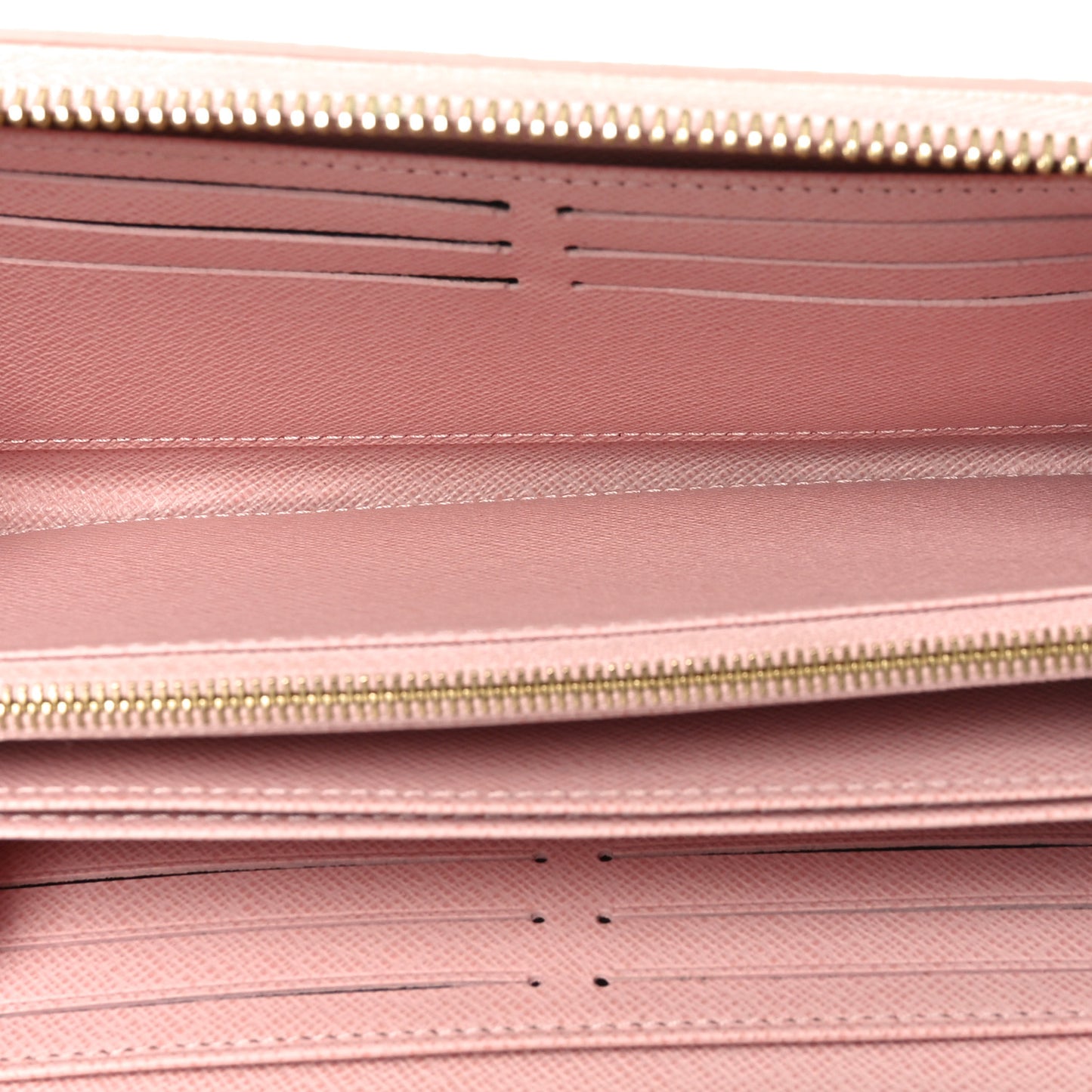 Damier Azur Zippy Wallet Rose Ballerine