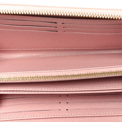 Louis Vuitton Damier Azur Zippy Wallet Rose Ballerine 5 of 7