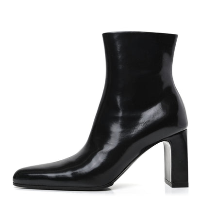 Balenciaga Brushed Calfskin Ankle Boots 38 Black 1 of 7