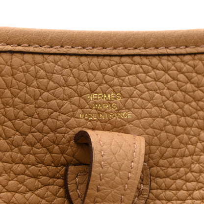 Hermes Taurillon Clemence Amazone Evelyne TPM Chai 6 of 11
