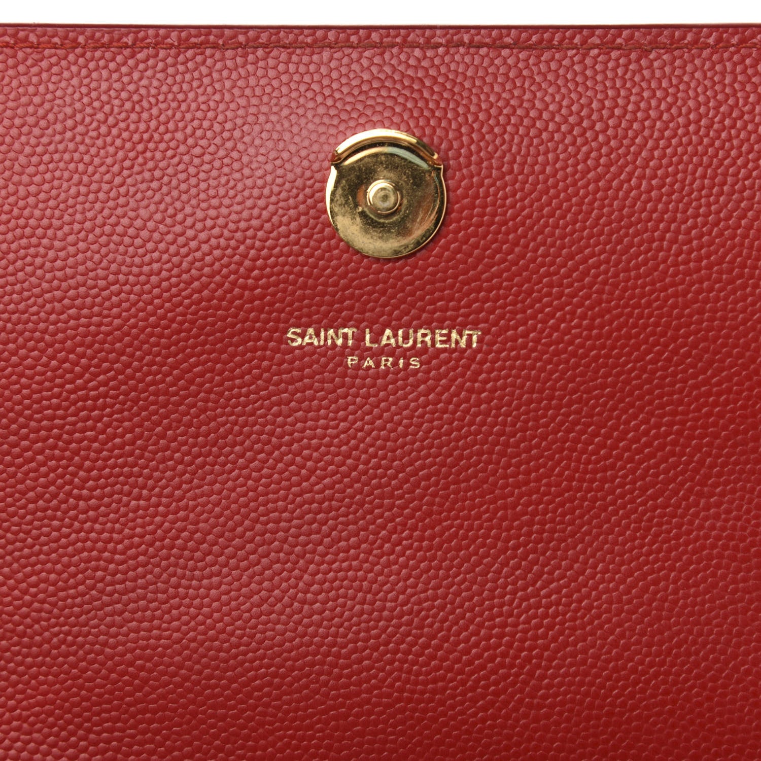Saint Laurent Grain De Poudre Medium Monogram Kate Satchel Red 6 of 9