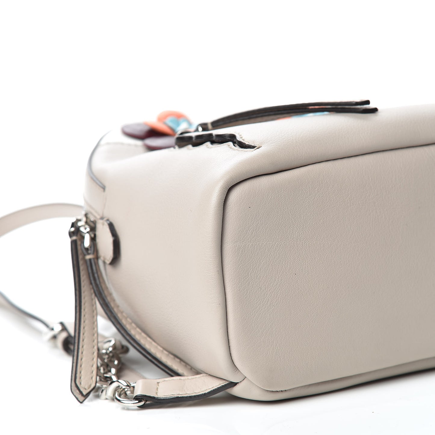 Vitello Dolce Floral Eyes Mini Backpack Grigio Polvere Multicolor