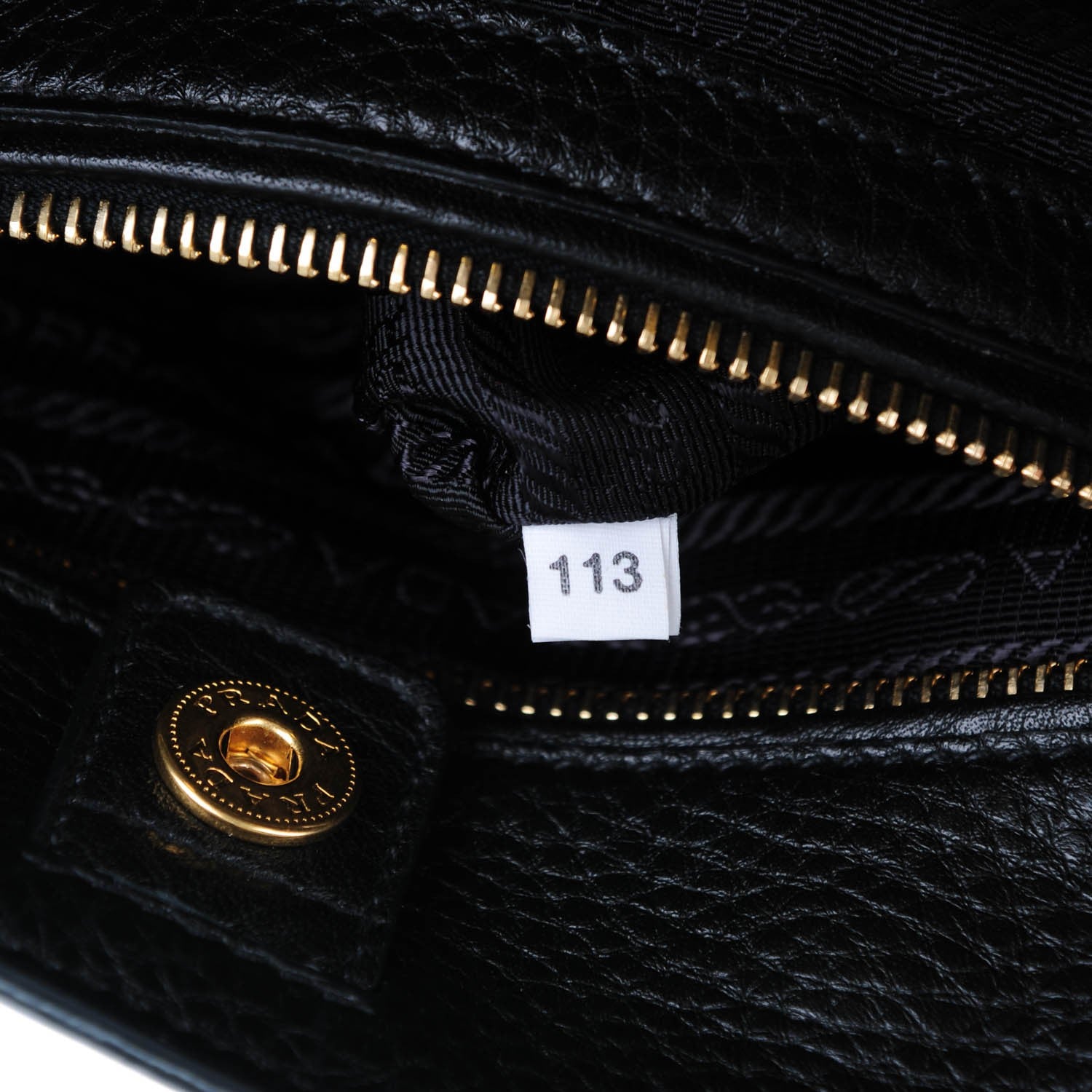 Prada Vitello Daino Side Pocket Tote Nero Black 8 of 9