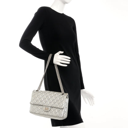 Chanel Metallic Aged Calfskin Quilted 2.55 Reissue 226 Flap Silver 2 of 11