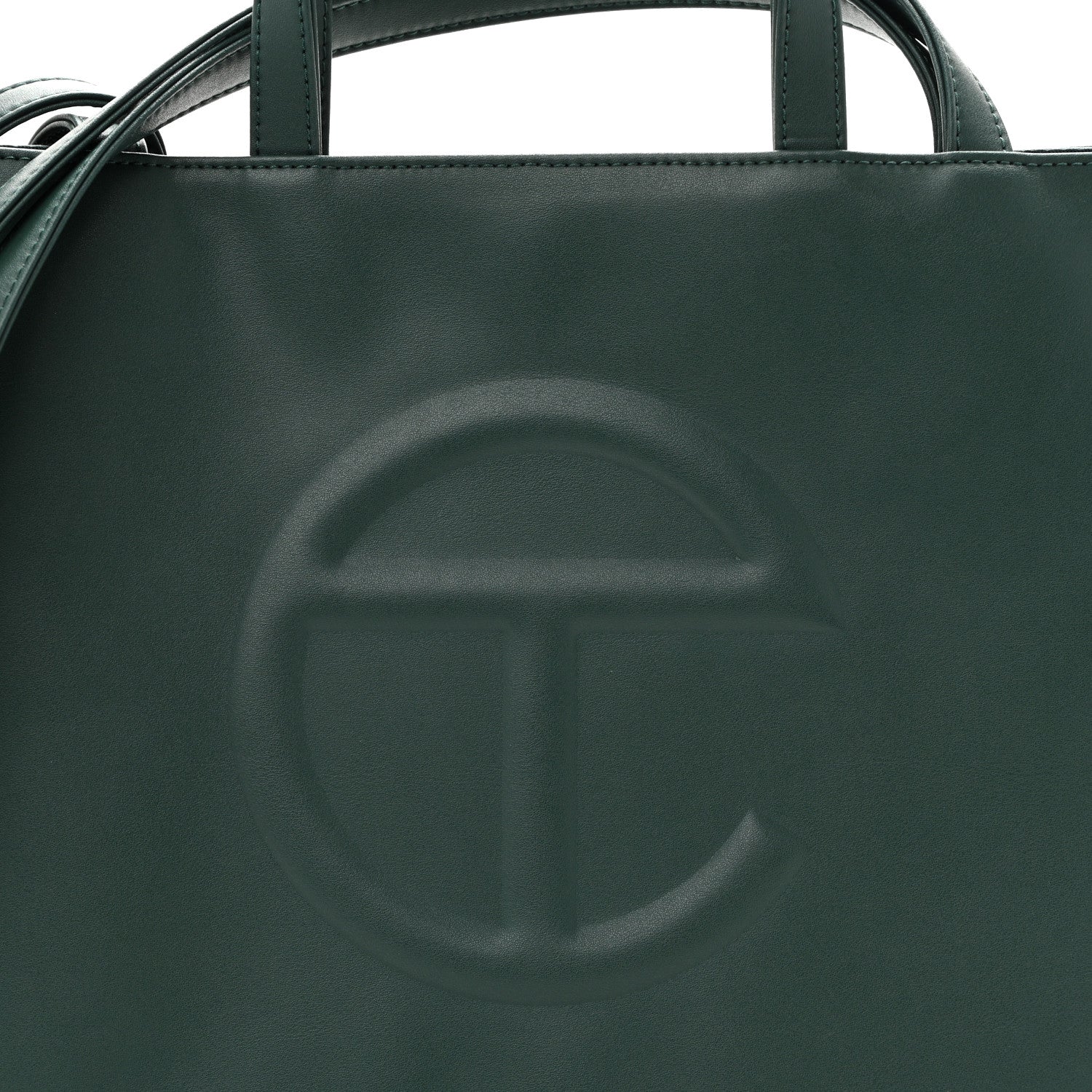 Telfar Vegan Leather Medium Shopping Bag Dark Olive 7 of 11
