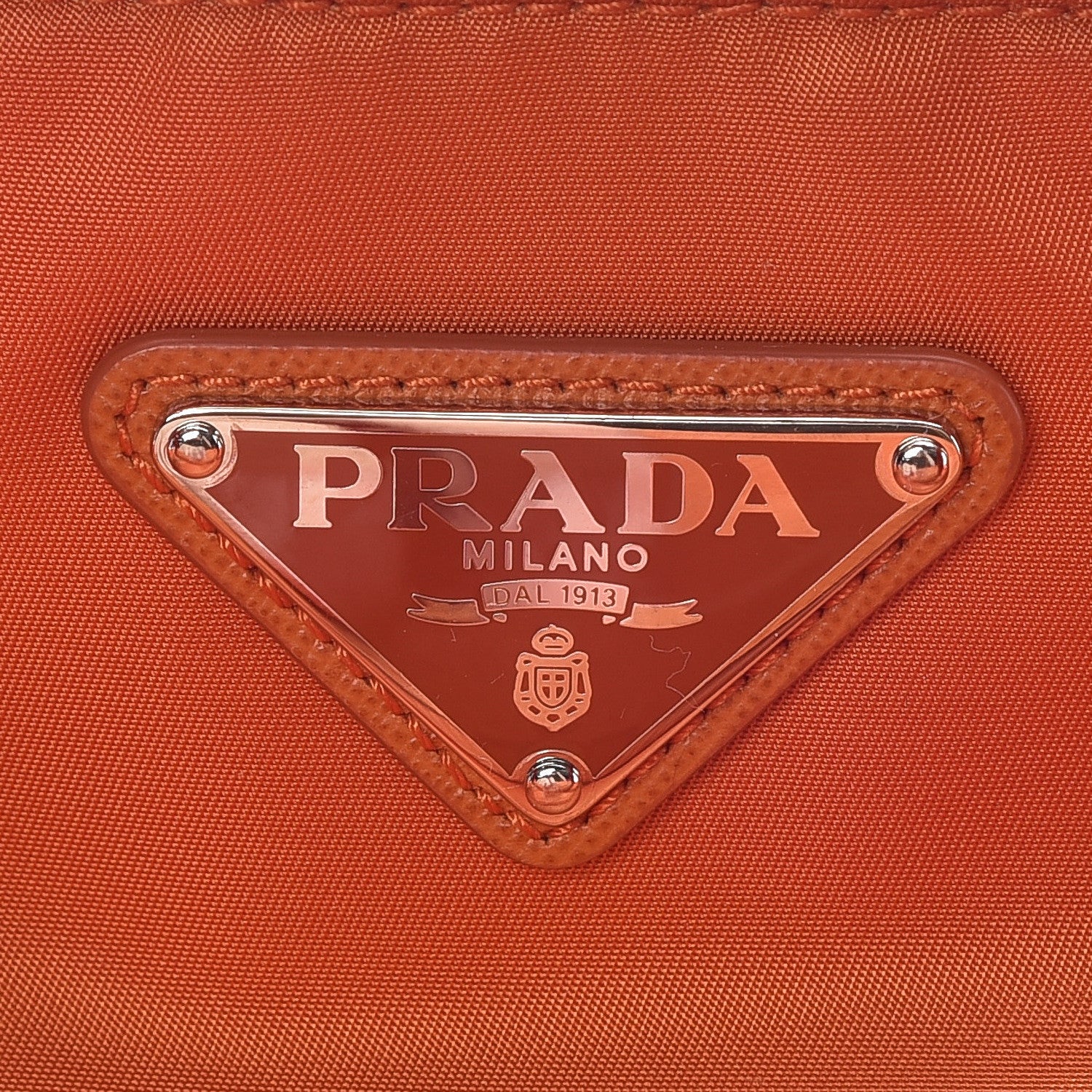 Prada Tessuto Nylon Tote Papaya 9 of 11