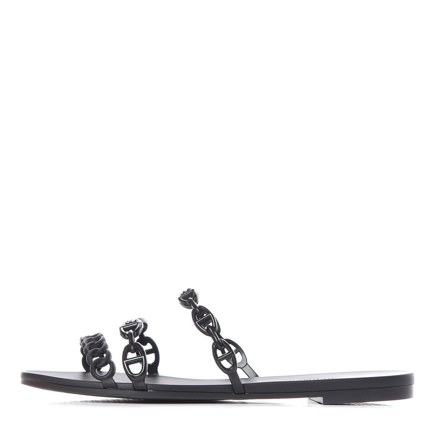 Rubber Chaine d'Ancre Rivage Sandals 40 Black